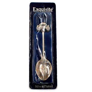 WDW Exquisite Silverplate London Souvenir Spoon w/Cinderella's Carriage NOS